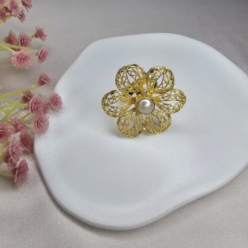 Golden Flower Ring