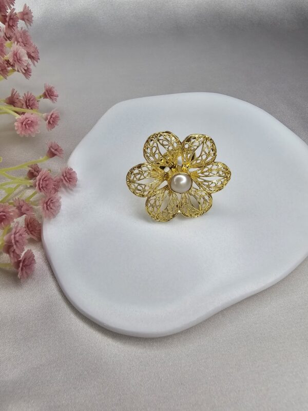 Golden Flower Ring