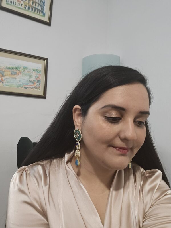 Turquoise Luxe Earrings - Image 2