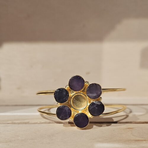 Stone Halo Cuff