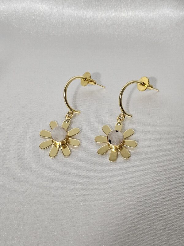 Floral Drop Mini Hoops