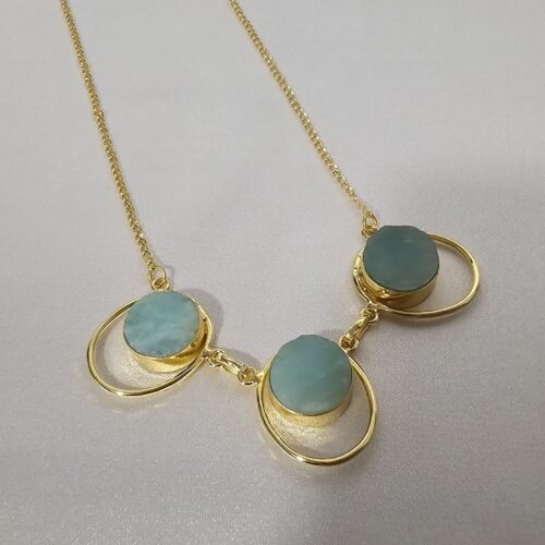 Oval Halo Necklace