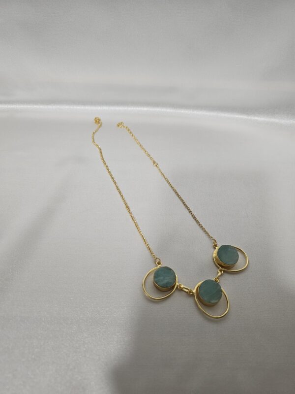 Oval Halo Necklace - Image 2