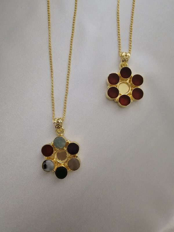 Stone Halo Necklace