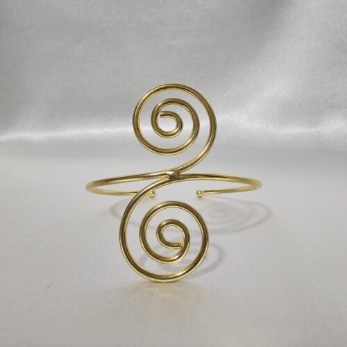 Twin Spiral Cuff Bracelet