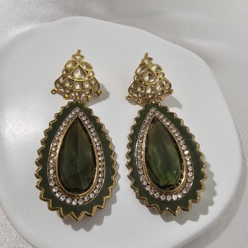Peridot drop Earrings