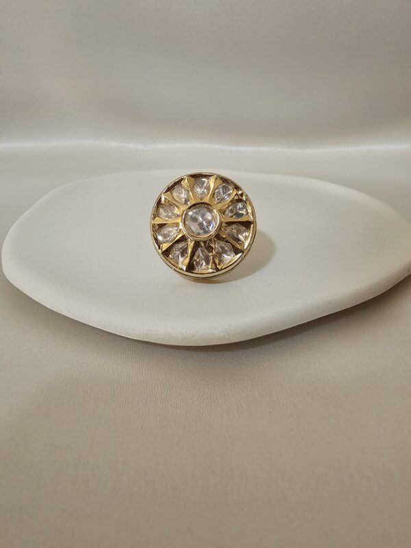 Kundan Mandala Ring - Image 2